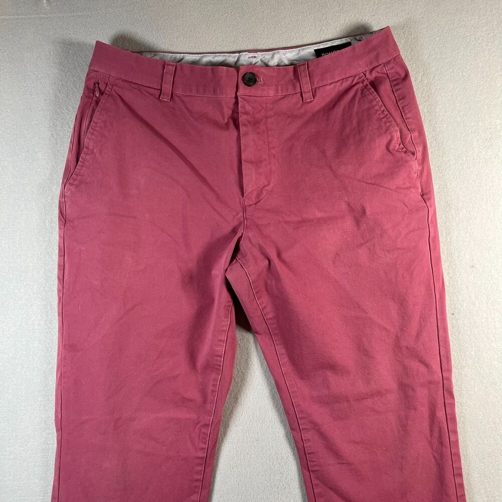 32/30 Bonobos Pink Slim Taper Chinos
